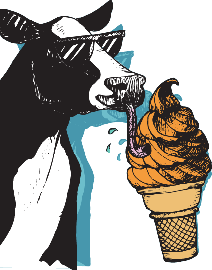 Cow - Oc Fair & Event Center (429x547), Png Download