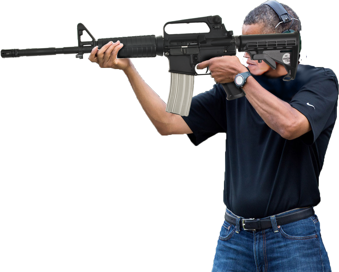 Weapon Gun Firearm Assault Rifle Trigger Rifle - Gif Shooting Gun Png (1253x934), Png Download