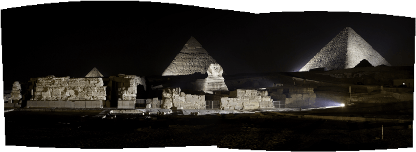 Free Png Pyramid Png Images Transparent - Great Pyramid Of Giza (850x347), Png Download