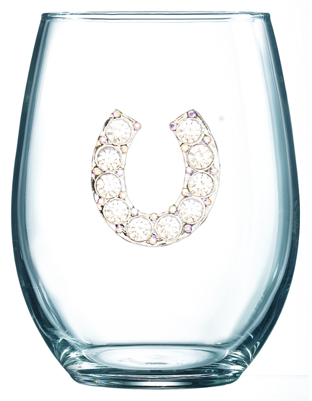 Stemless Wine Glass Horseshoe - Stemless Wine Glass Png (800x800), Png Download