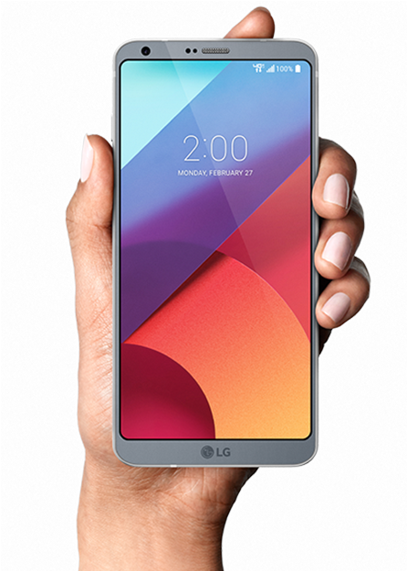 When You Buy A Company's Product, The Experience Doesn't - Lg G6 Hand Png (638x624), Png Download