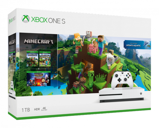 Xbox One S Minecraft Bundle (640x514), Png Download