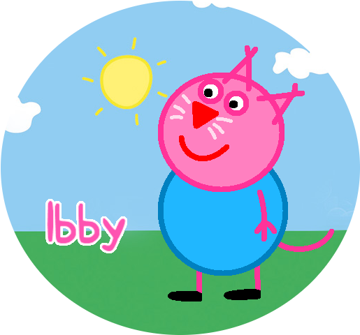 Peppa Pig Badge - Cartoon (514x495), Png Download