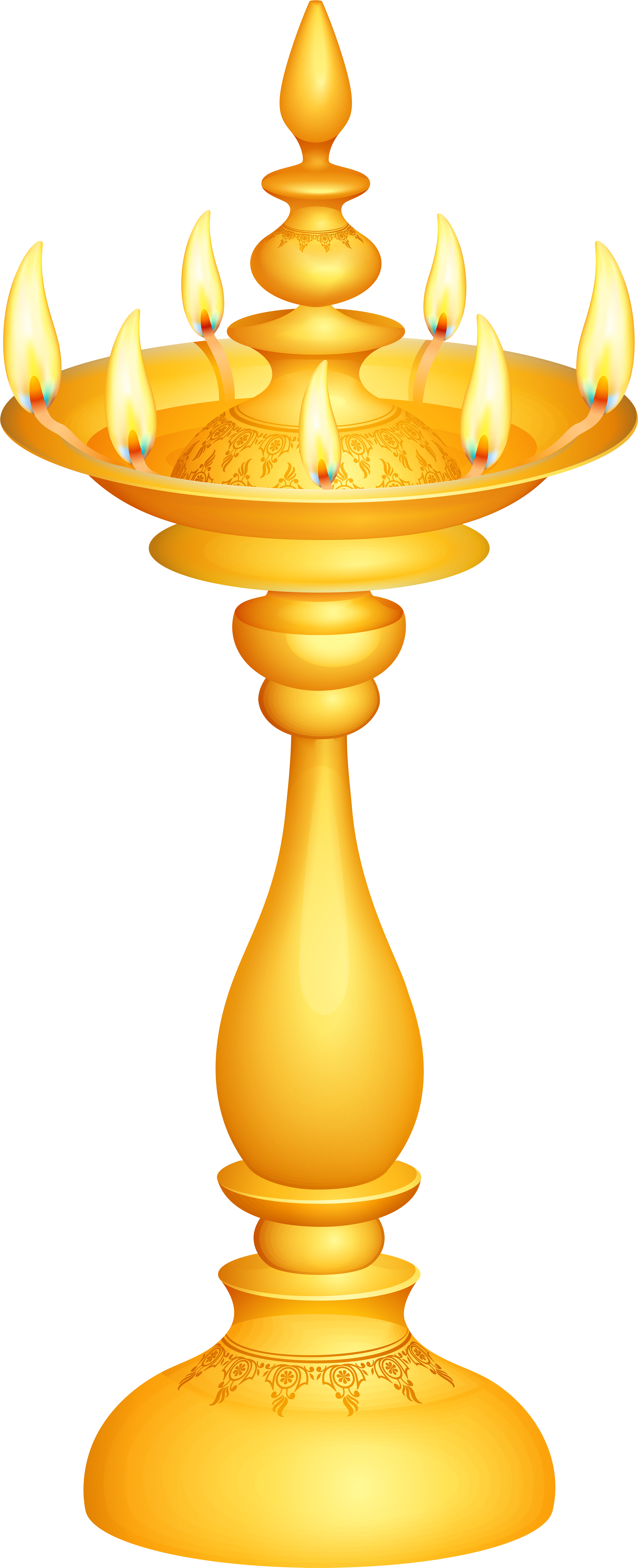 Indian Deco Candlestick Png Clip Art - Happy Diwali 2017 Png (3257x8000), Png Download