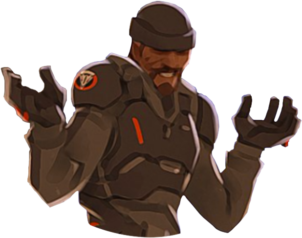 Shrug Reaper - Reaper Shrug (636x558), Png Download