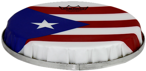 50" R Series Skyndeep Bongo Head Drumhead Puerto Rican - Remo Skyndeep 8.50" Bongo Head Puerto Rican Flag (535x535), Png Download