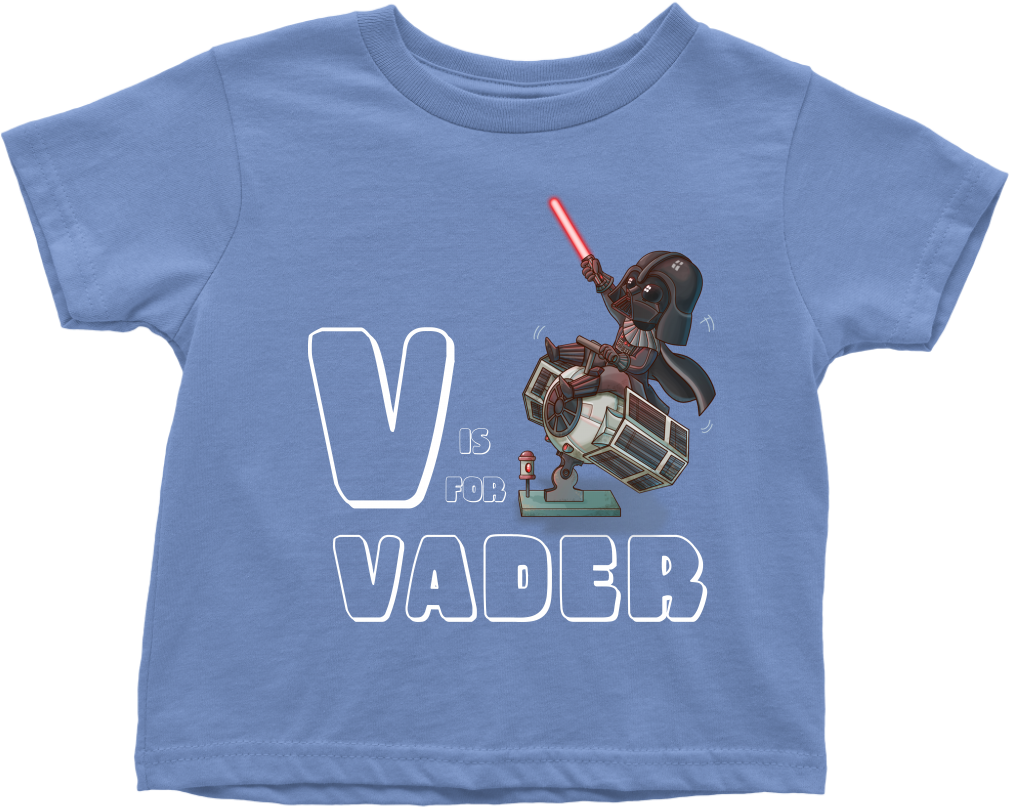 Star Wars V Is For Darth Vader Toddler T Shirt - T-shirt (1024x1024), Png Download