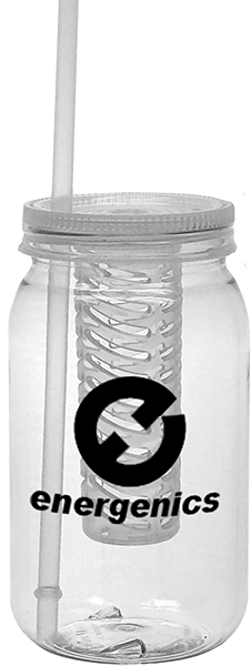 Mason Jar - With Infuser - Mason Jar 25 Oz. Tumbler With Infuser (226x600), Png Download