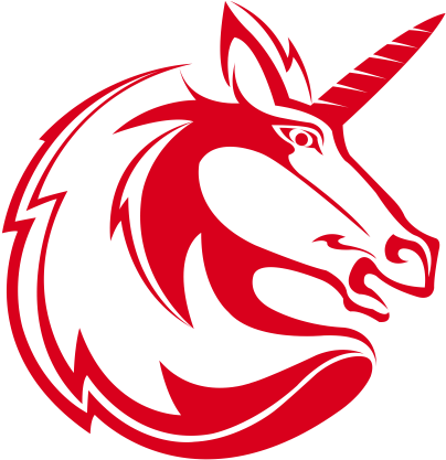Unicorn - Red Horse (411x422), Png Download