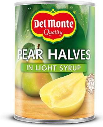Pear Halves In Ls - Del Monte Pear Halves In Light Syrup (331x505), Png Download