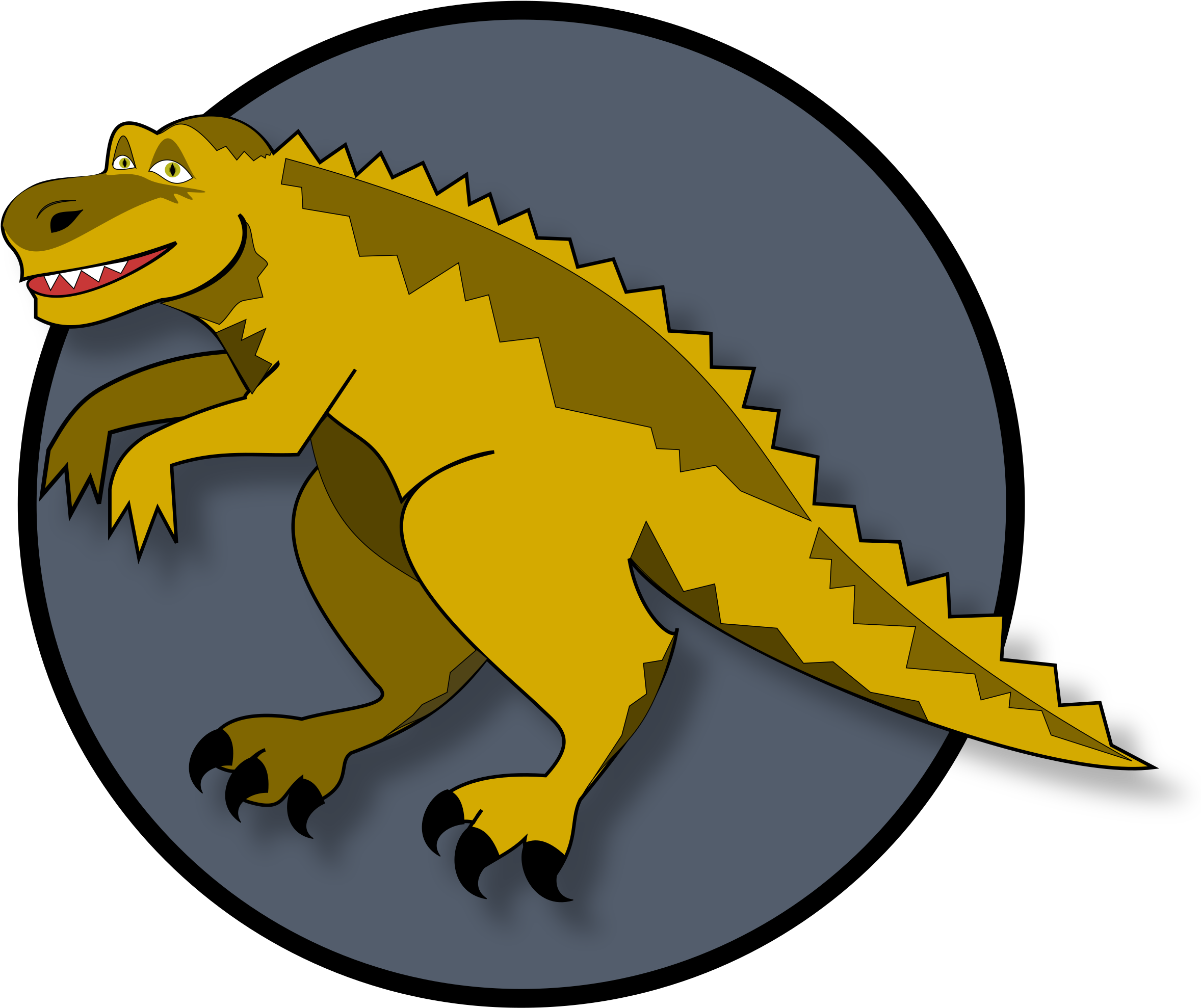 This Free Icons Png Design Of A Cartoon Dinosaur (2400x2082), Png Download