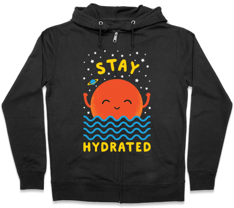 Stay Hydrated Zip Hoodie - Hoodie Satan (484x484), Png Download