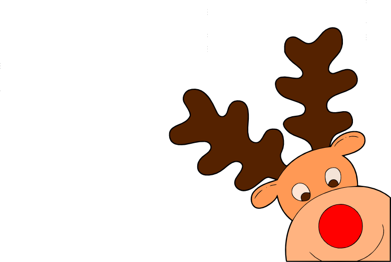 Reindeer By Annel - Corner Reindeer (781x523), Png Download