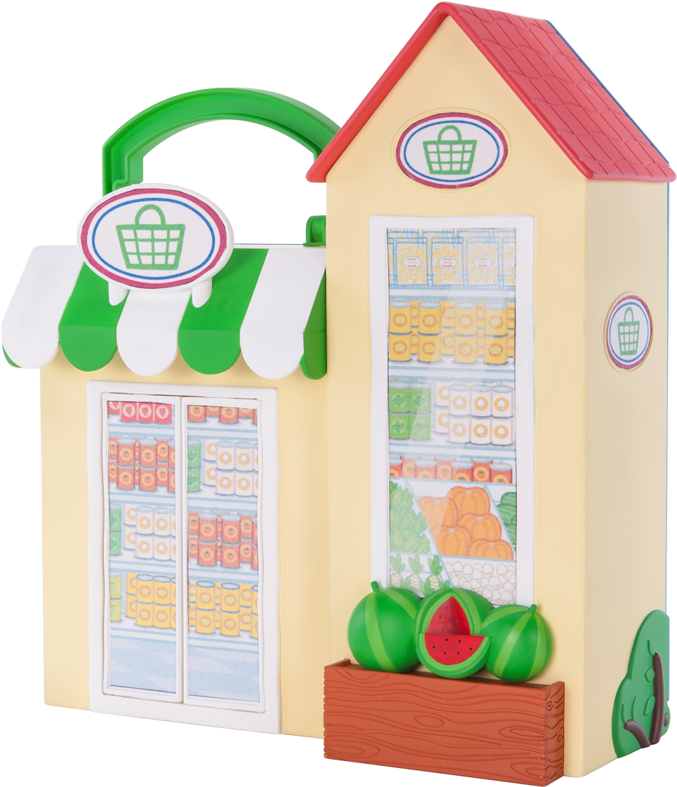Peppa Pig Little Grocery Store Playset - Peppa Pig Little Places Playset (2139x1426), Png Download