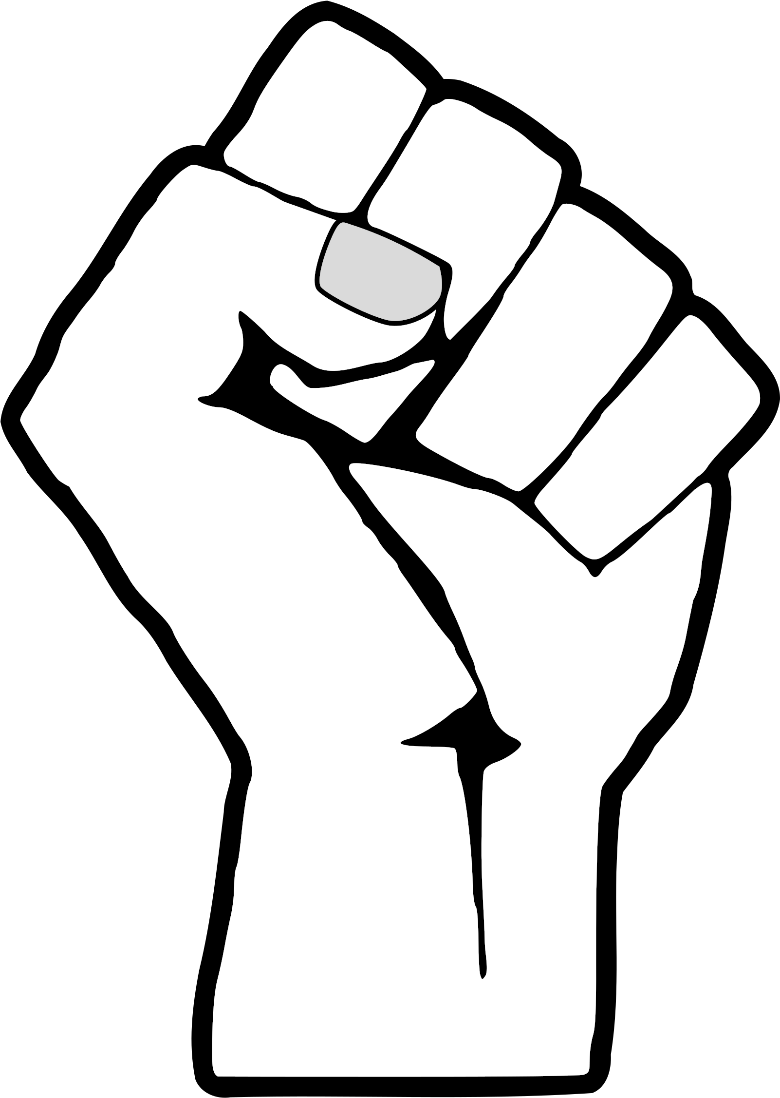 This Free Icons Png Design Of Woman Fist (1707x2400), Png Download