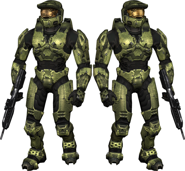 Master Chief Mat Test Thumbnail - Halo 2 Master Chief Png (780x722), Png Download