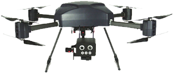 Security Drone - Unmanned Aerial Vehicle (605x310), Png Download