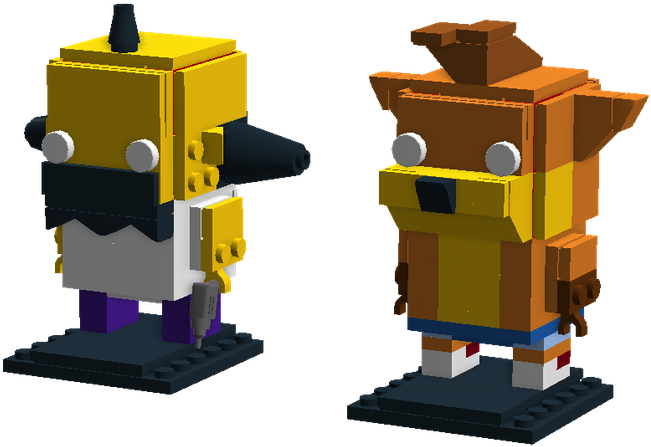 Crash Bandicoot Brickheadz - Lego Ideas (1600x768), Png Download