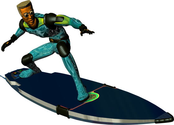 Ray Tracer Is A Very Independent Guy Who Believes That - Reboot Ray Surfer (560x402), Png Download
