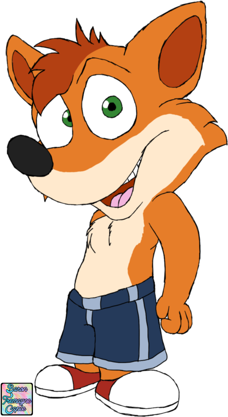 Crash Bandicoot - Cartoon (800x1450), Png Download
