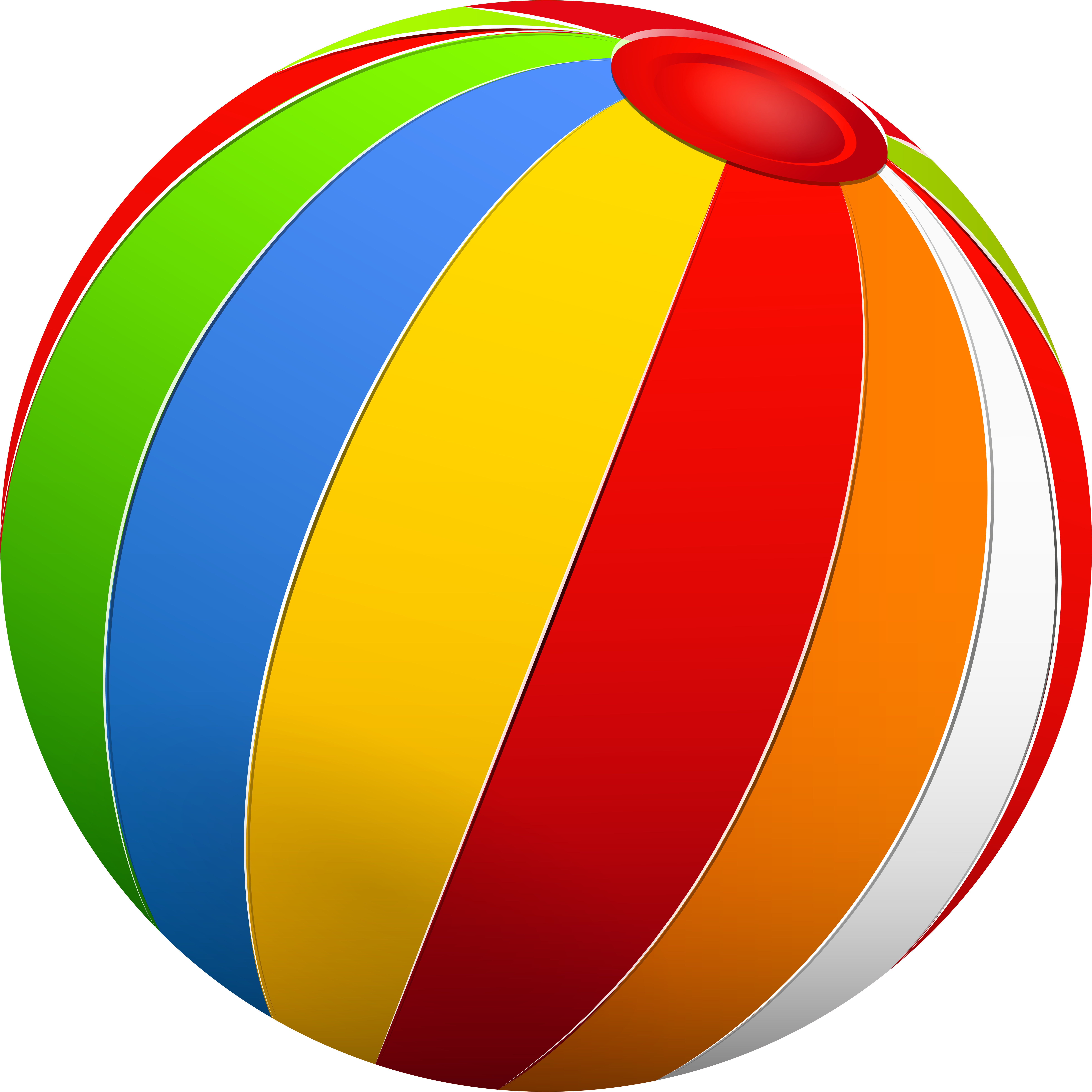 Beach Ball Png (8000x7998), Png Download