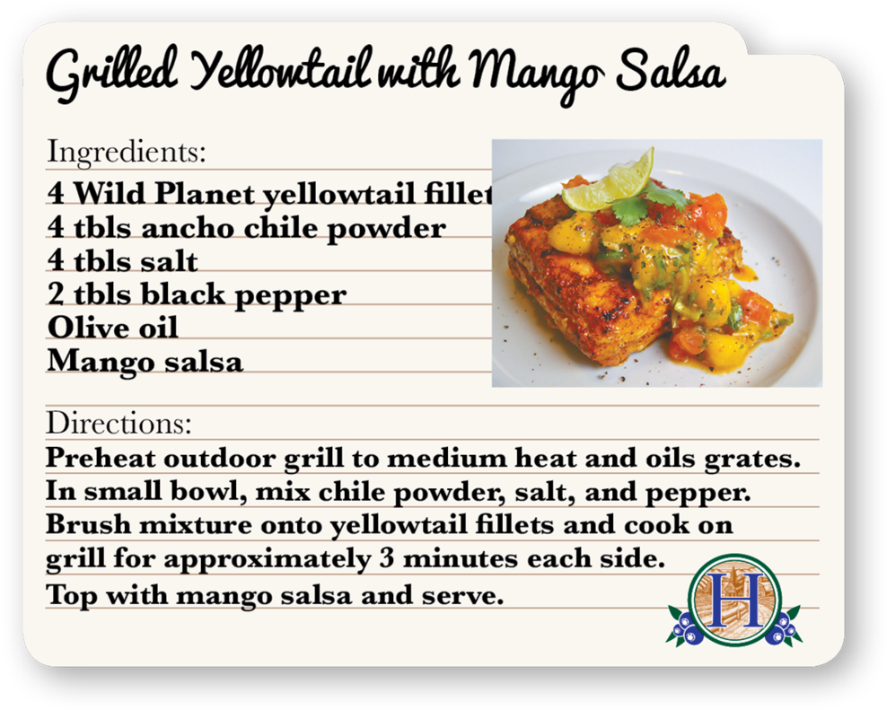 Grilled Yelowtail With Mango Salad - Bruschetta (1000x803), Png Download