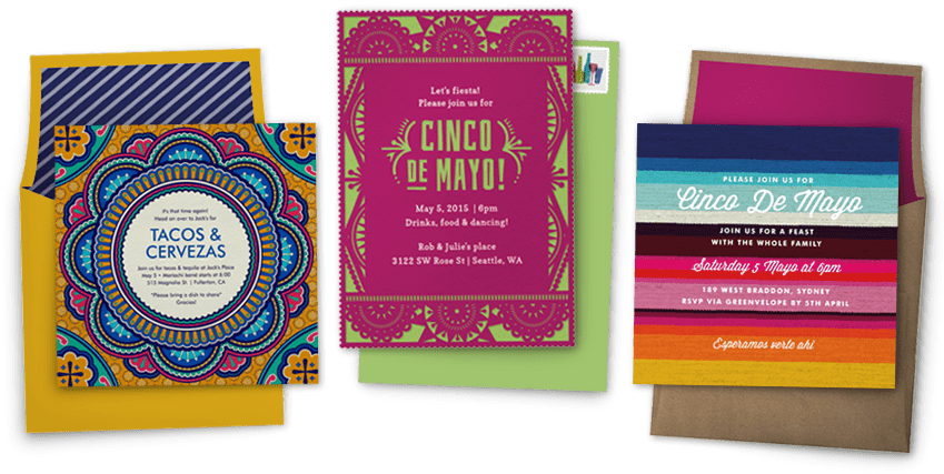 Cinco De Mayo Blog Post Invites - Party (850x461), Png Download