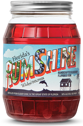 Blueberry Rumshine - Wicked Dolphin Strawberry Rumshine, Cape Coral (750ml) (287x449), Png Download