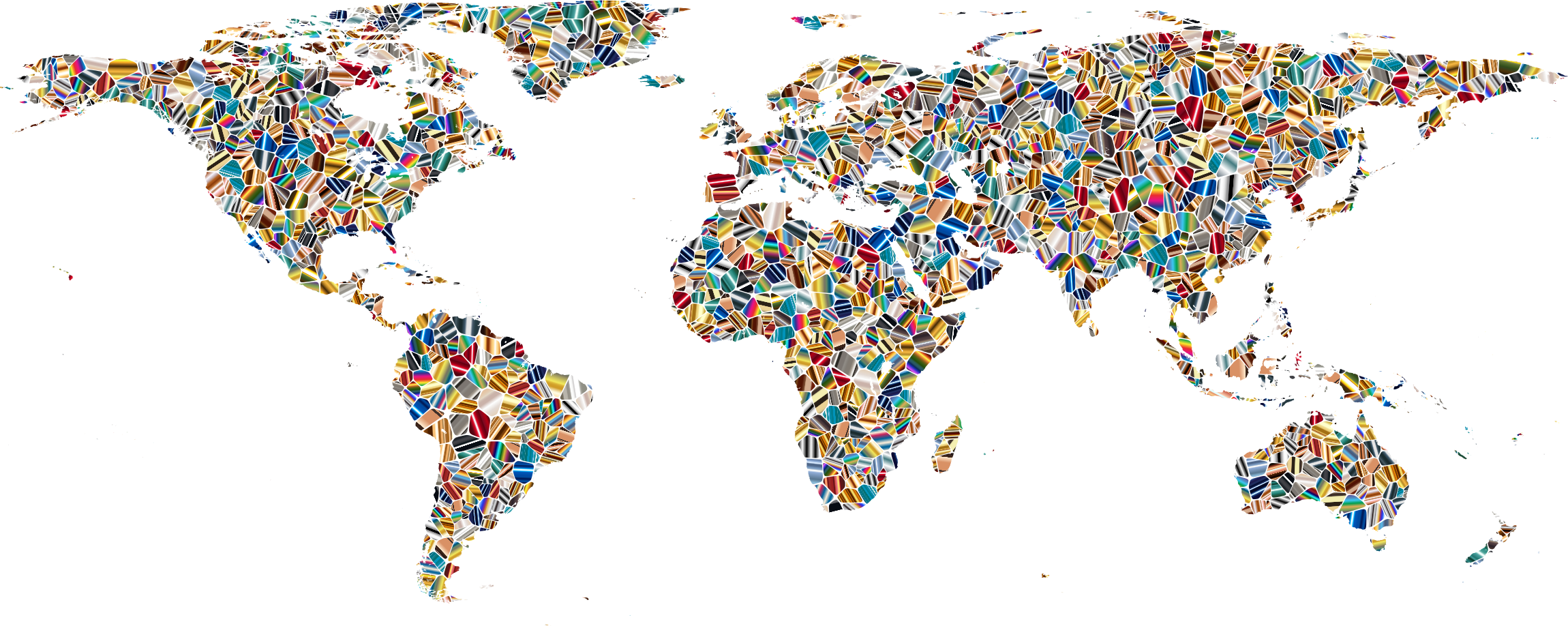 This Free Icons Png Design Of Psychedelic Tiled World (2300x918), Png Download