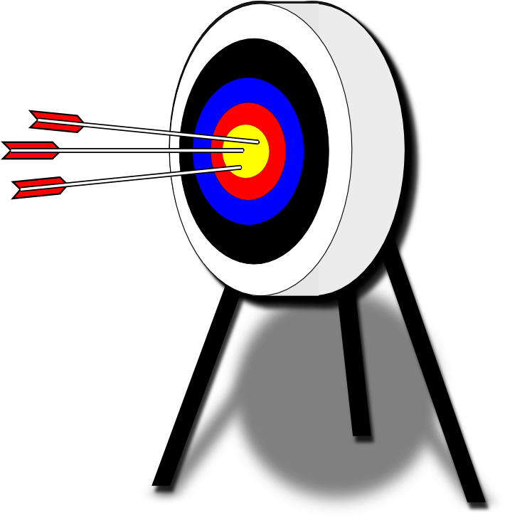 Clipart - Archery Target - Archery Png (734x800), Png Download