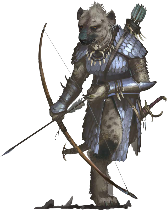 5e Gnoll Pack Lord (657x875), Png Download
