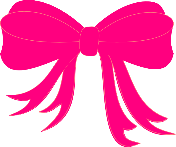 Pink Bow Cliparts The Cliparts Source - Pink Bow Clipart (600x503), Png Download