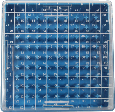 Cryo Boxes With Barcode 100 Cell - Computer Keyboard (500x483), Png Download