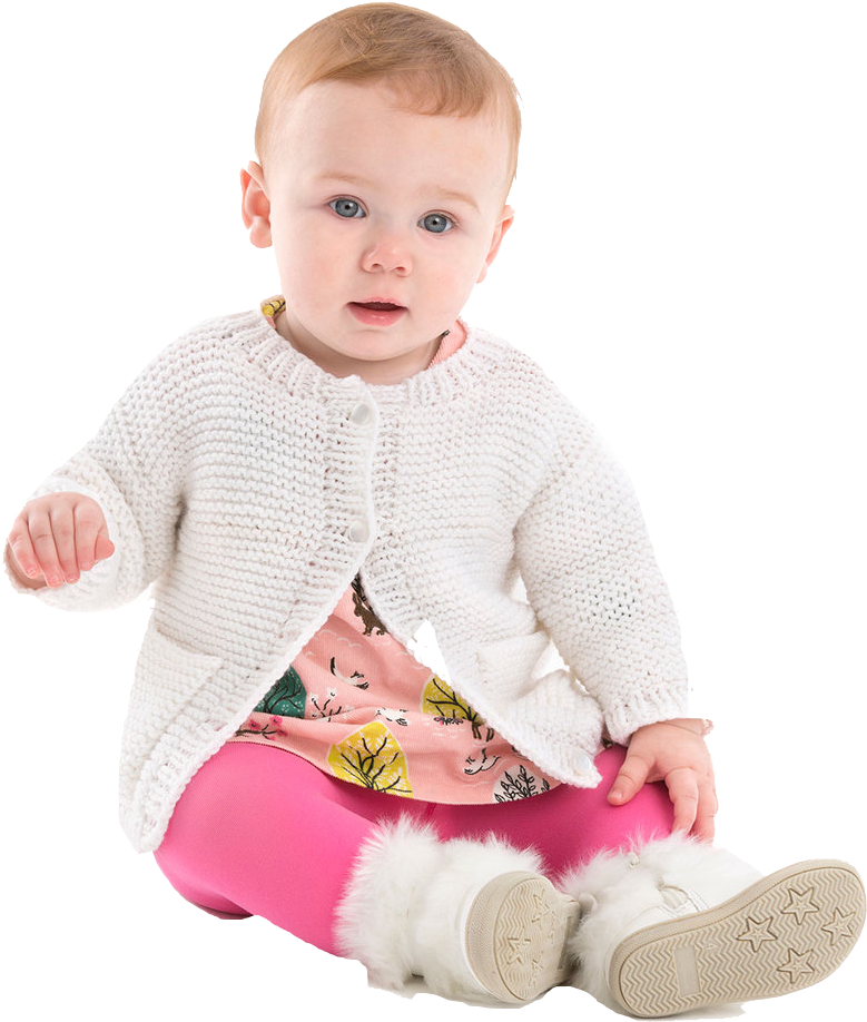 Free Pattern Girls Dk Cardigan (835x1000), Png Download
