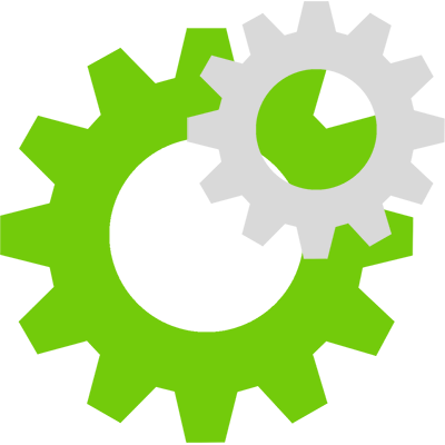 Notification-icon - Gear Flat (400x400), Png Download