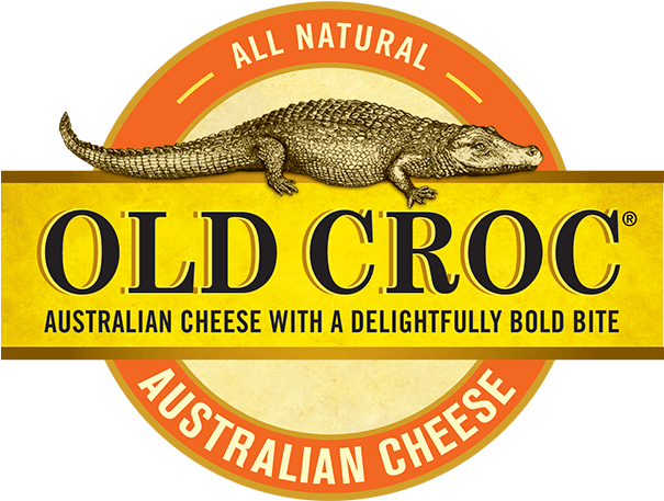 Logo - Old Croc Sharp Cheddar Cheese - 7 Oz Block (816x480), Png Download