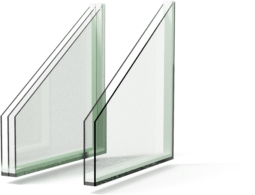 Double Pane And Triple Pane Glass Option For Replacement - Window (900x653), Png Download