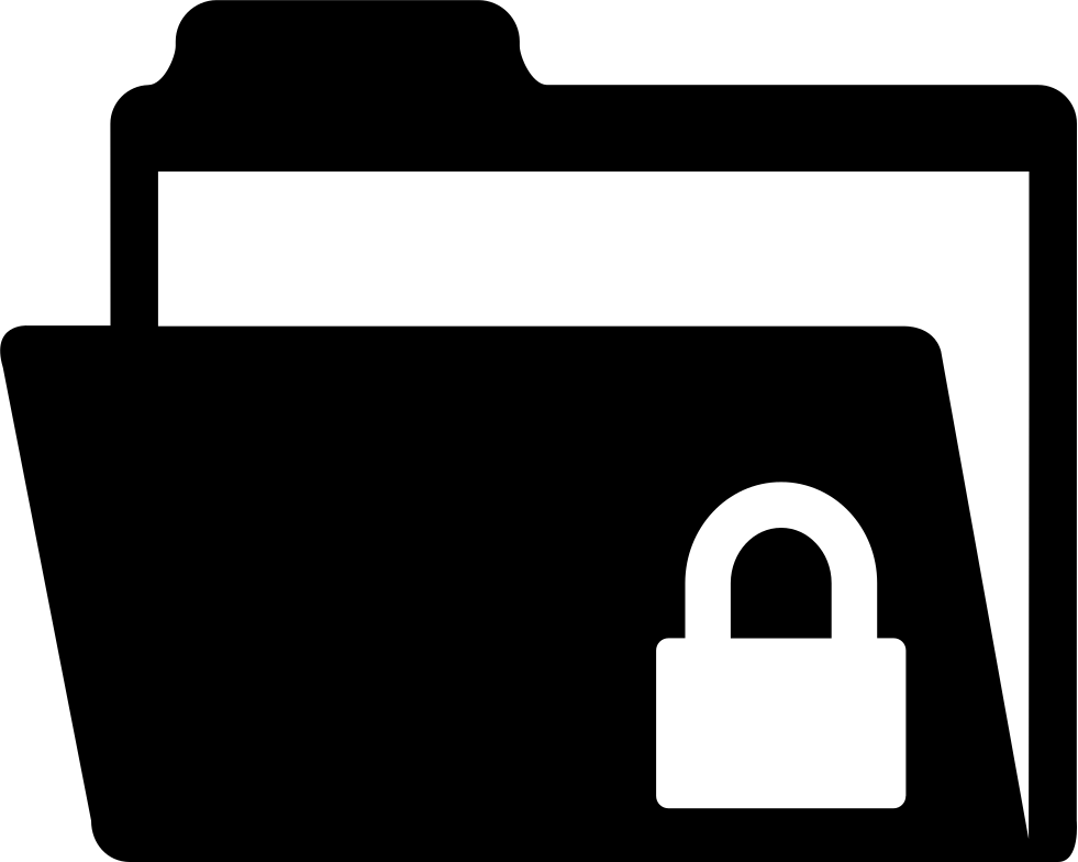 Locked File Folder Comments - Locked File Icon (981x784), Png Download