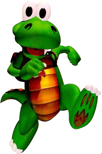 Croc Character - Croc Legend Of The Gobbos Croc (349x523), Png Download