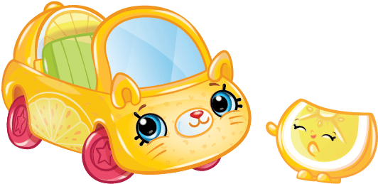 Ccs1 Lemon-limo - Shopkins Cutie Cars Lemon Limo (576x495), Png Download