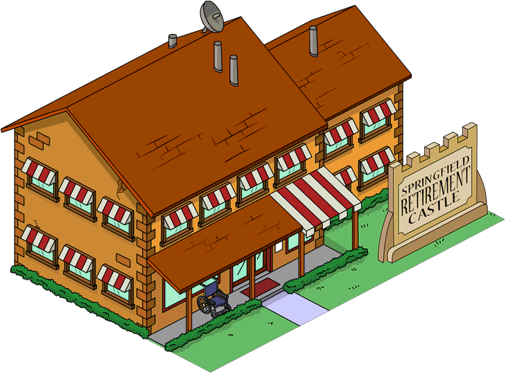 Retirement Castle - Simpsons Mayor Quimby Family (730x540), Png Download