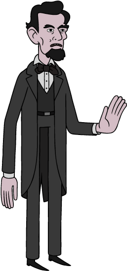Abraham Lincoln - Abraham Lincoln Los Simpson (271x559), Png Download