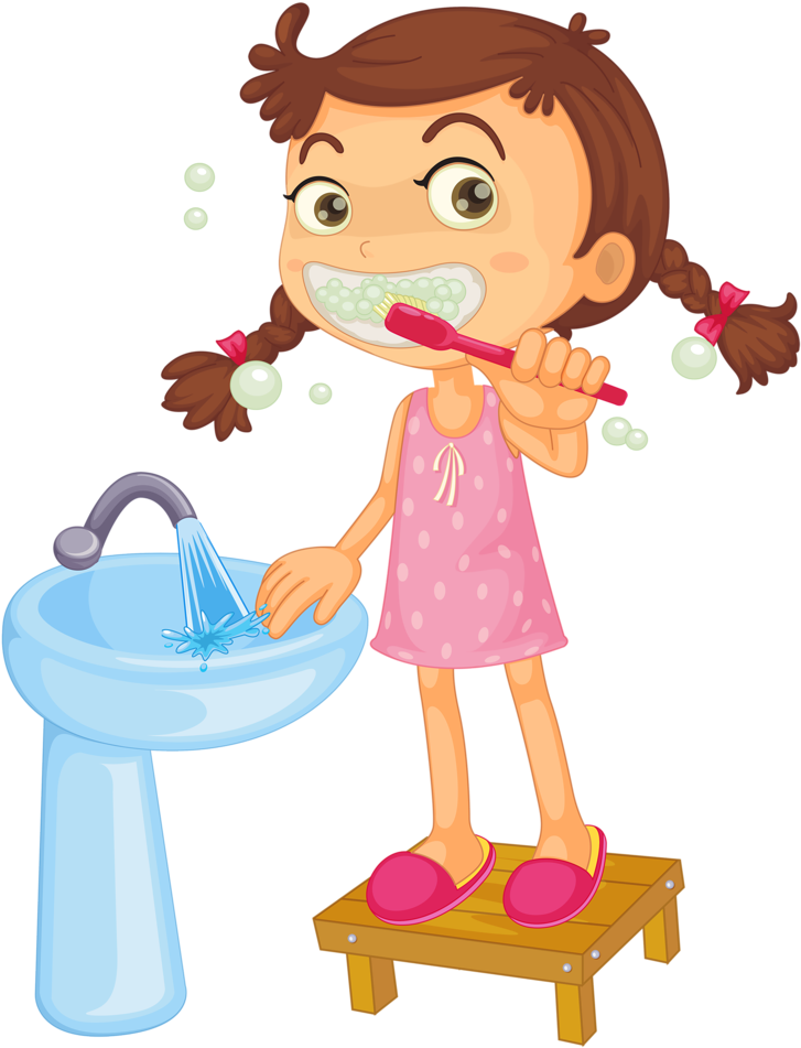 Фото, Автор Soloveika На Яндекс - Brush Your Teeth Clipart (759x1024), Png Download