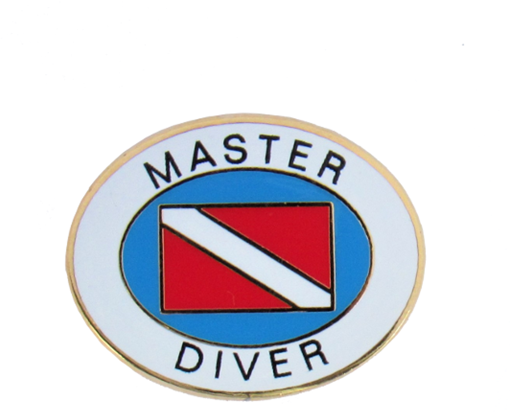Master Diver Pin - Master Scuba Diver (1024x972), Png Download