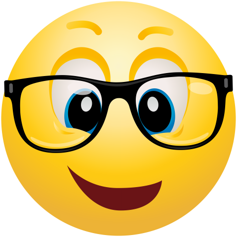 Best Geek Emoticon Png - Emoji Clipart (480x480), Png Download