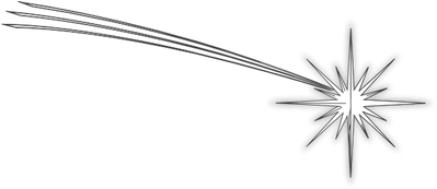 Black And White Shooting Star - Shooting Star No Background (400x400), Png Download