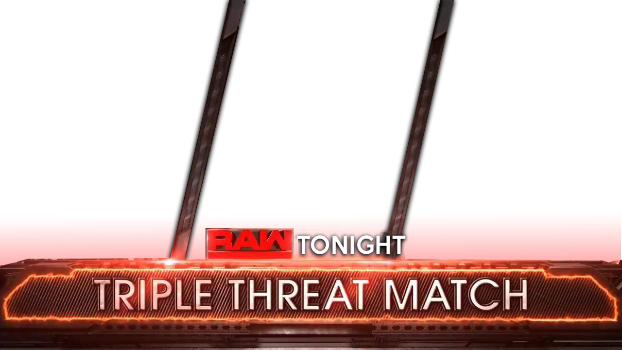 Wwe Raw Match Card Png - Wwe Raw Triple Threat Match Card (1280x720), Png Download