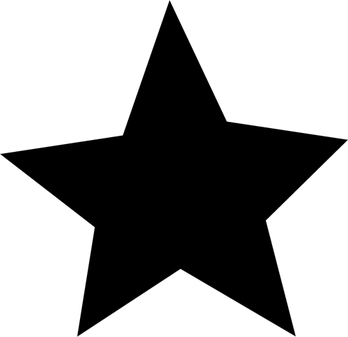Drawn Stare Transparent Background - Star Clip Art Black (500x484), Png Download