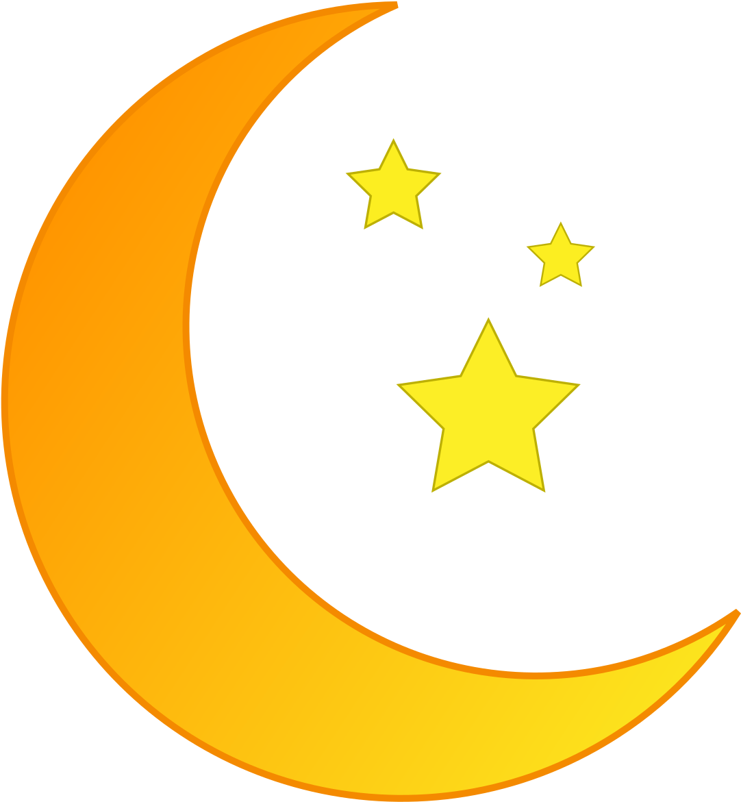Clipart Royalty Free Library And Stars Orange Big Image - Obituary (2400x2400), Png Download