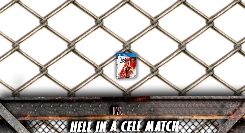 Hell In A Cell Match Card - Hell In A Cell Match Card Template (934x508), Png Download